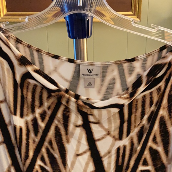 Worthington unique pattern top XL - Picture 8 of 8